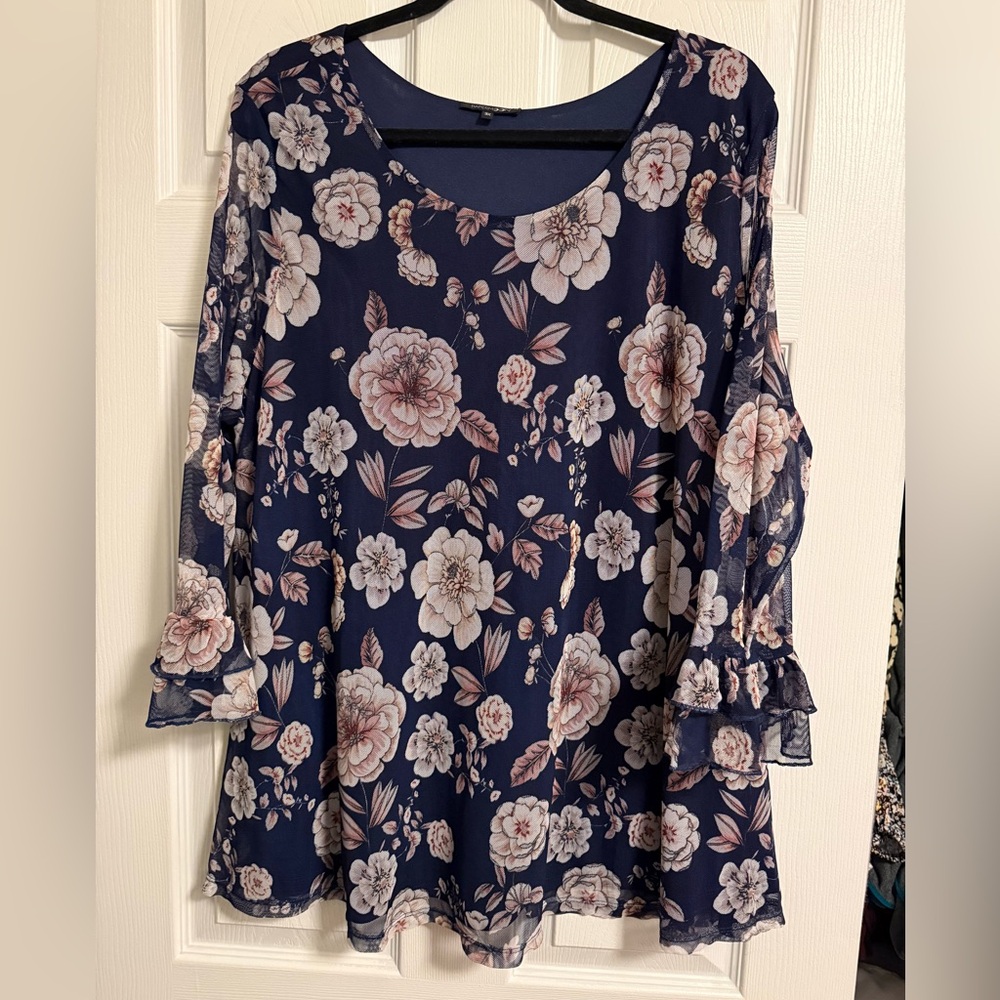 Papermoon Navy Floral Top